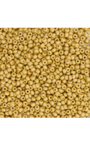 Miyuki rocailles Perlen 15/0 - Opaque glazed frosted citron yellow 15-4692